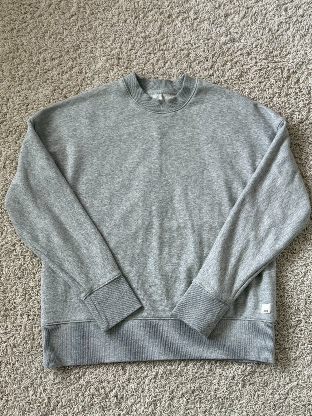 Vuori Sedona Weekender Crewneck Sweatshirt Heather Gray Size XS